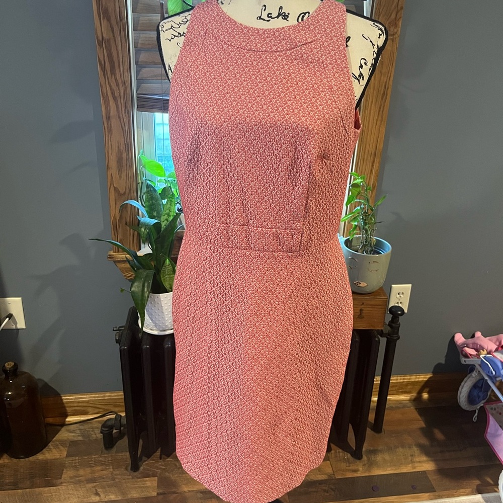 Ann Taylor Sheath Dress Sleeveless Dress Zipper back- Size 8